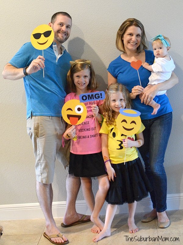 Emoji Party Family Photo
