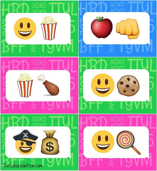 Emoji Table Tents
