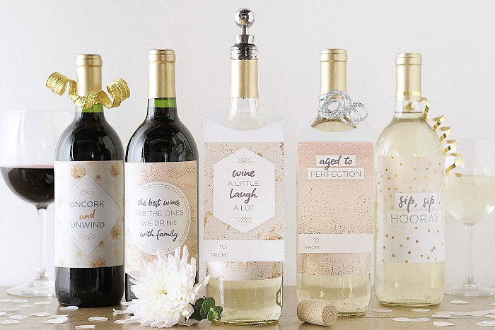 Check Out These FREE, Printable Wine Bottle Gift Tags!