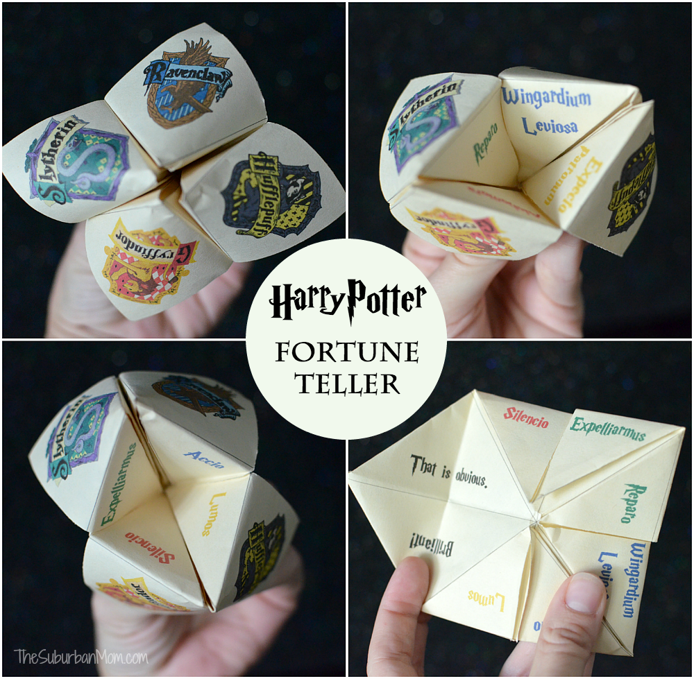 Harry Potter Fortune Teller Printable And Tutorial - The Suburban Mom