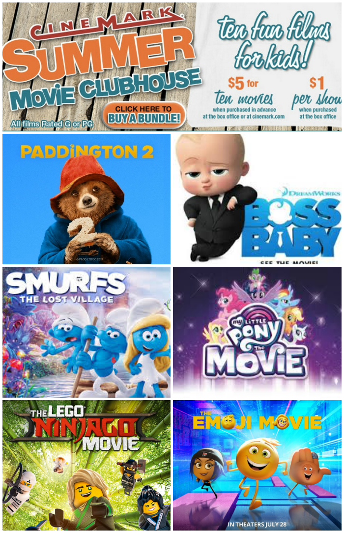 Cinemark Summer Movie Clubhouse 2018
