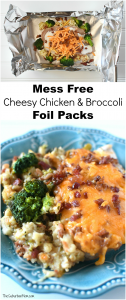 Cheesy Chicken And Broccoli Foil Packs