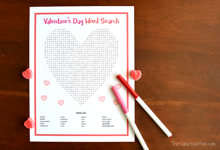 Valentine's Day Word Search