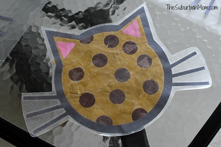 Cat Sun Catcher Kids Craft