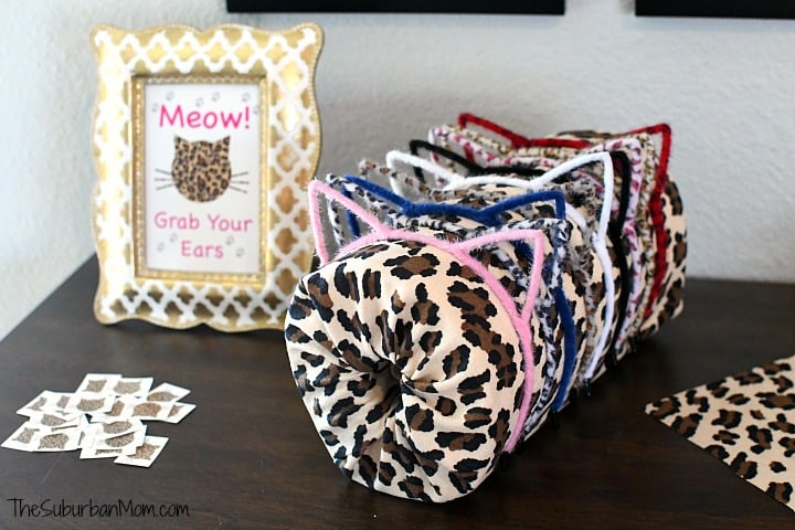 Cheetah Cat Ears Party Favor