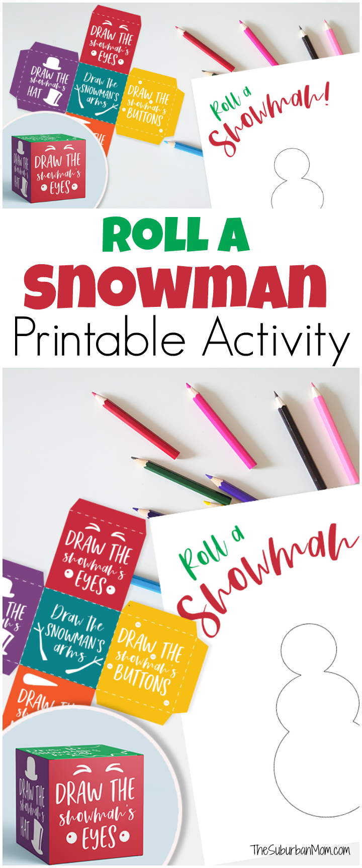 Roll A Snowman Printable Activity