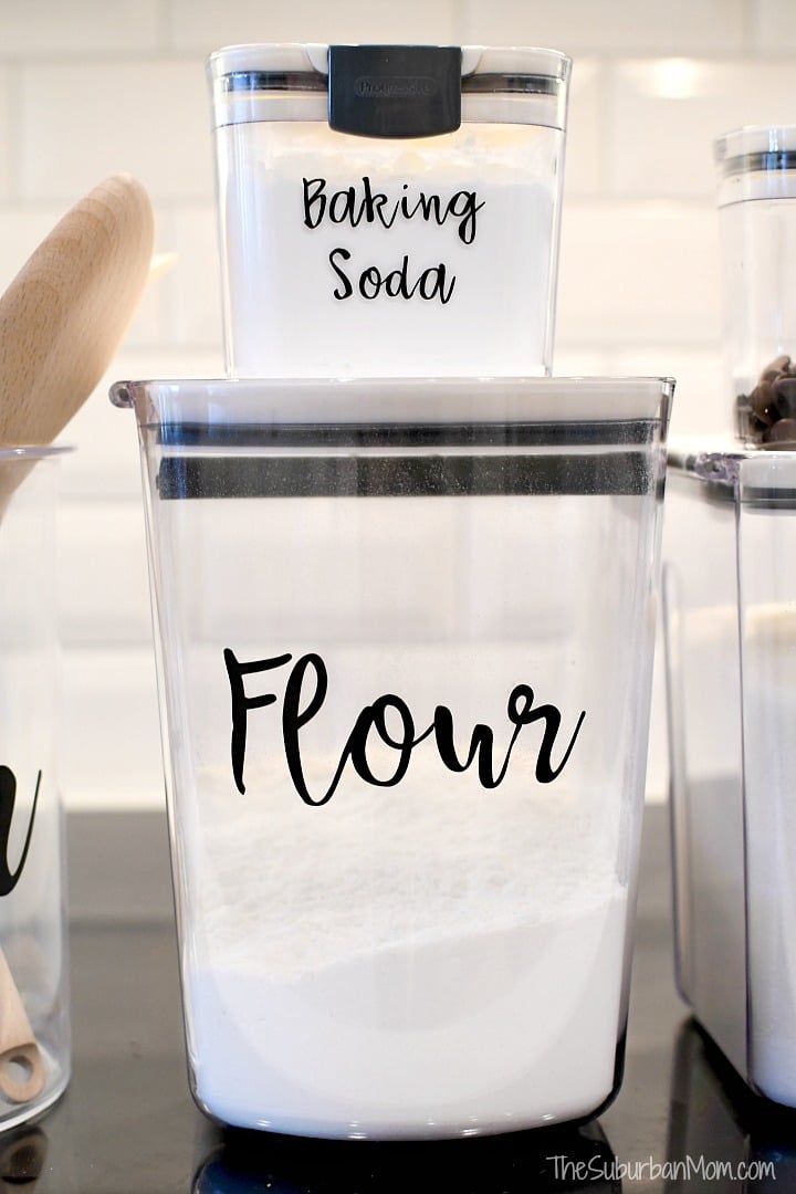 Diy Pantry Labels An Easy Cricut Project The Suburban Mom