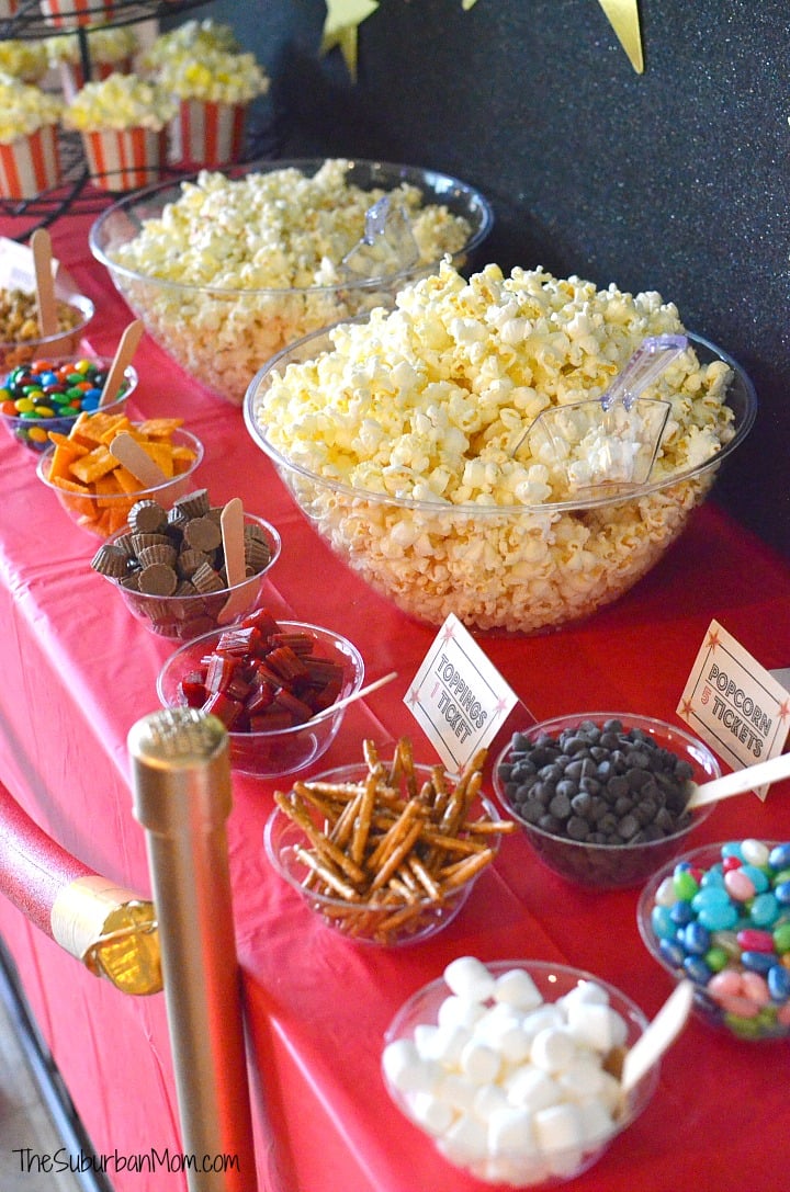 Movie Party Popcorn Bar