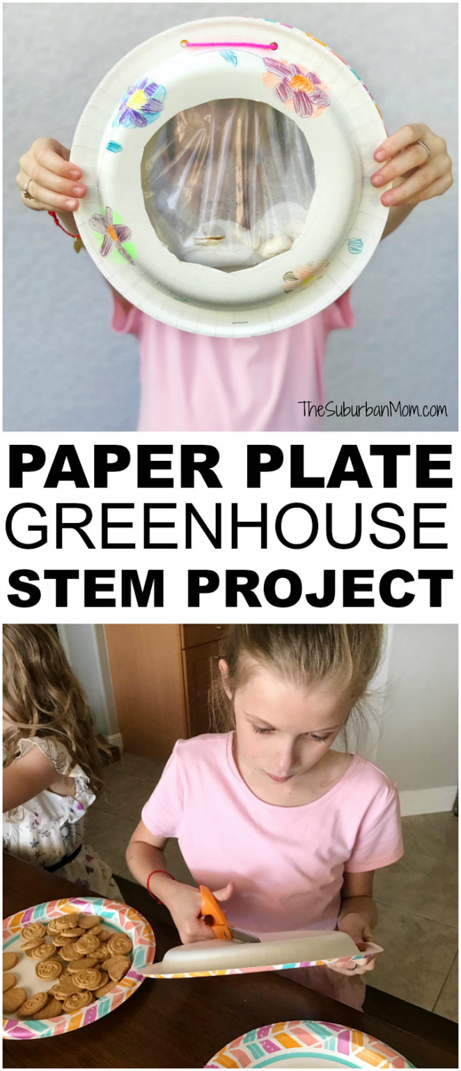Paper Plate Greenhouse Kids STEM Project The Suburban Mom