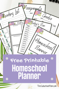 Free Printable Homeschool Planner - Perfect For Distance Learning