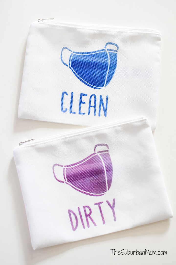 DIY Clean Dirty Mask Bags