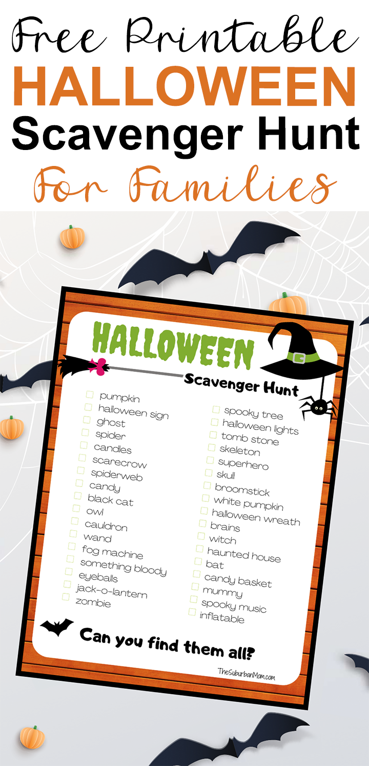 Halloween Treasure Hunt, Printable Treasure Hunt for Kids