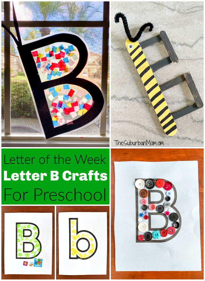 Letter “B” Crafts For Preschool - Plus Printable Worksheets