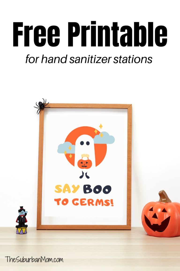 Tips For A Safe Halloween 2020 + Printable Hand Sanitizer Station Sign