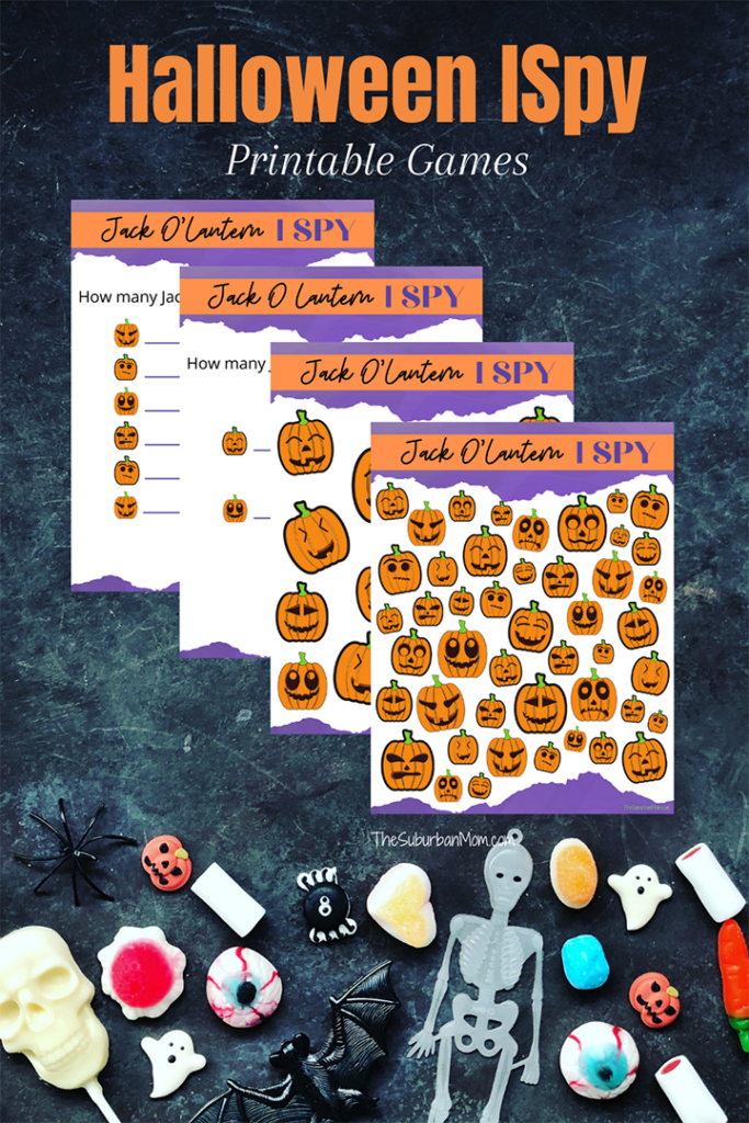 Halloween Jack O'Lantern ISpy Printables