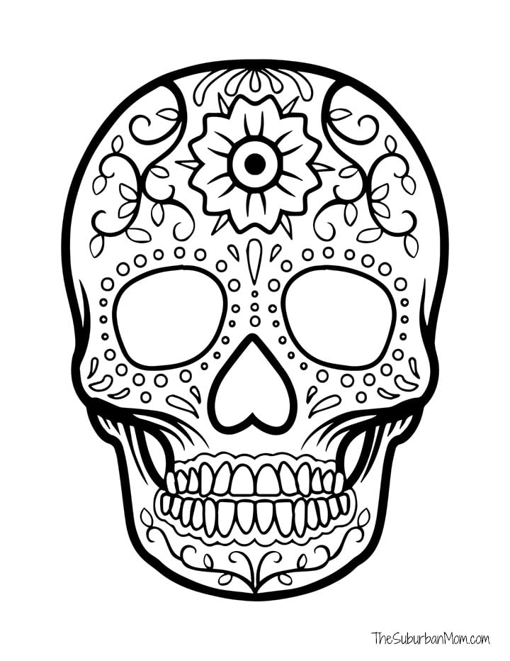 skulls coloring pages