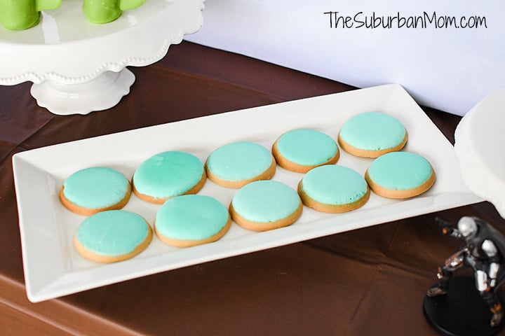 Baby Yoda Blue Cookies