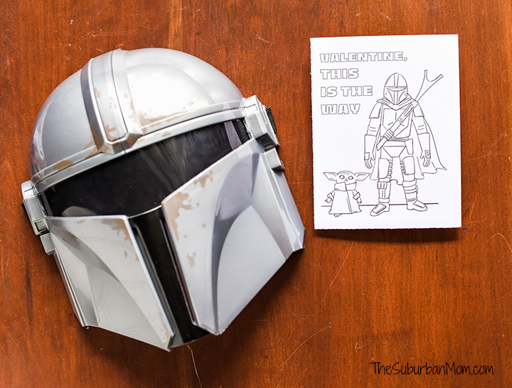 Mandalorian Valentine For Kids