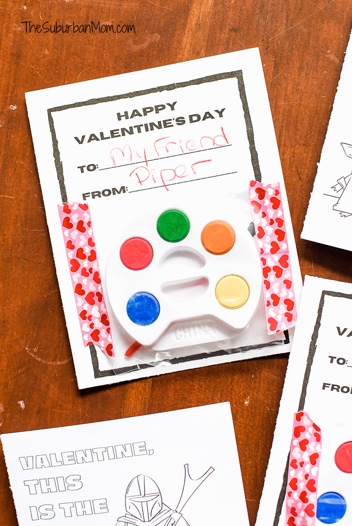 Printable Watercolor Valentine Cards