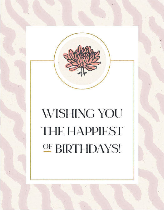 Happy Birthday Wine Label