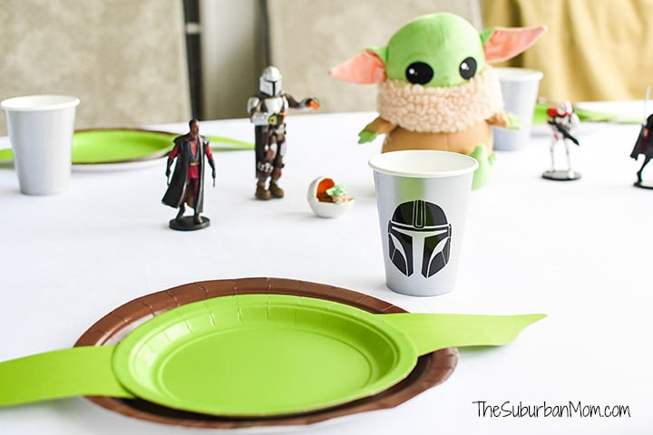 Mandalorian Cups Tablescape