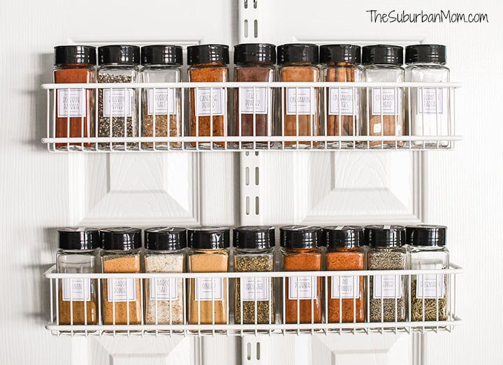 Empty Spice Jars With Custom Spice Labels Spice Rack Glass