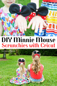 DIY Minnie Mouse Scrunchies Cricut