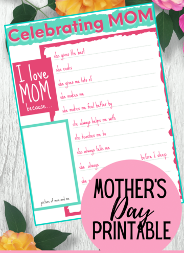 Free Mother's Day Kids Printable