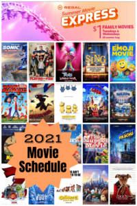 Regal Summer Movie Express 2021 Schedule