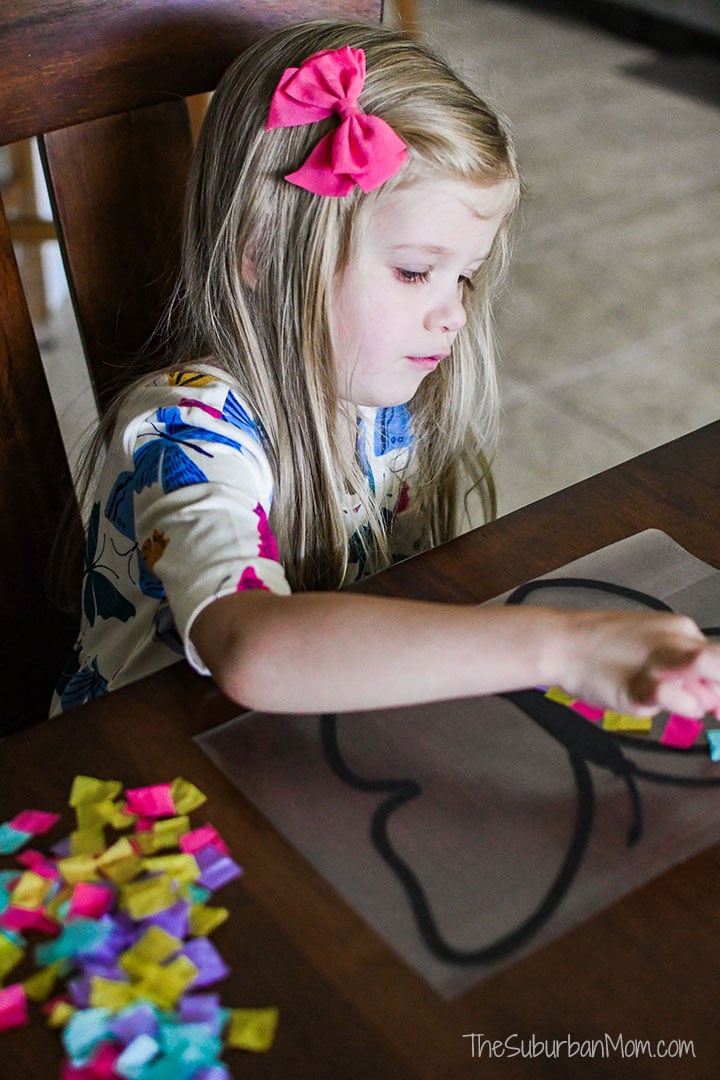 Preschool Craft Butterfly Suncatcher