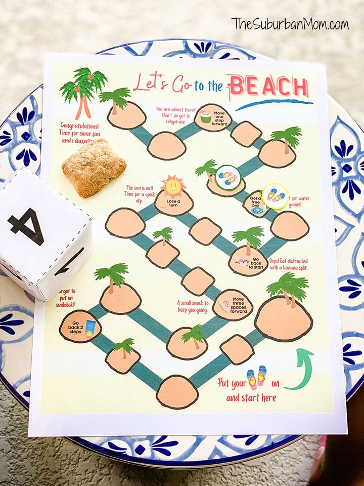 Beach Board Game Printable
