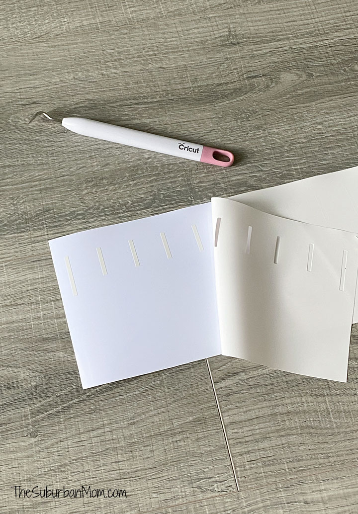 DIY Growth Chart Vinyl Weeding