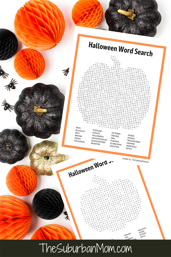 Free Printable Halloween Word Search