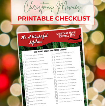 Lifetime Christmas Movie Checklist - Its A Wonderful Lifetime Christmas Movies Schedule Printable Checklist 360x361 