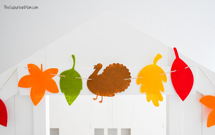 Thanksgiving Felt Garland Cricut