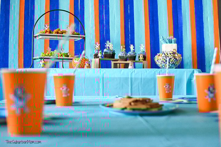 disney blue birthday party