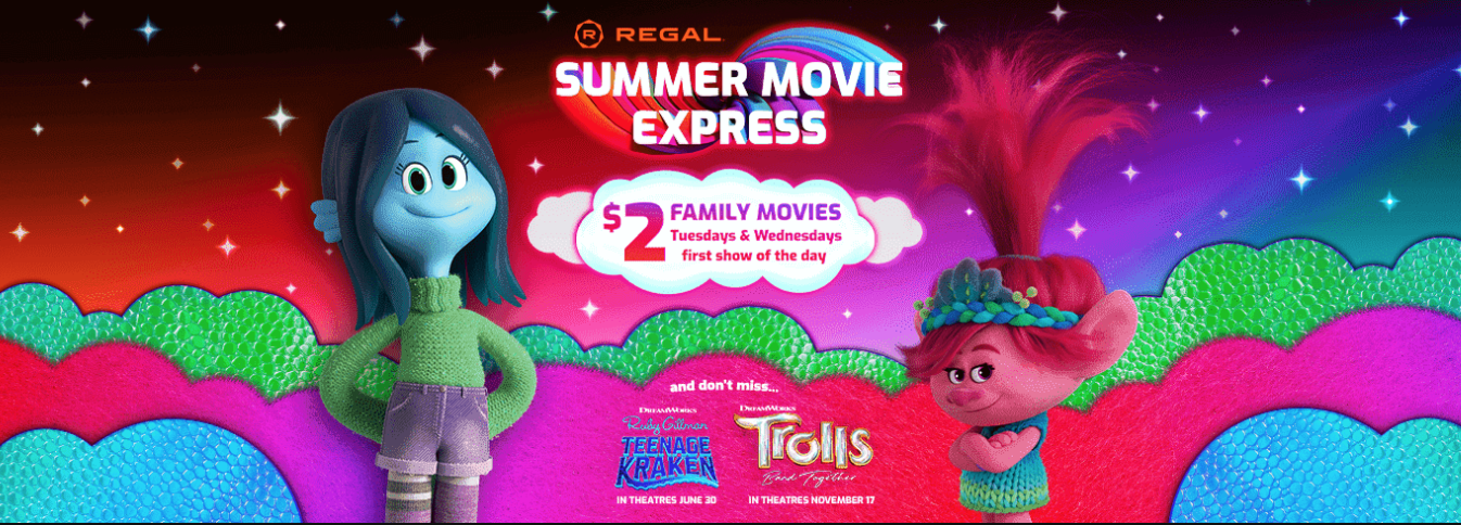 Regal Summer Movie Express 2023 $2 Movie Schedule