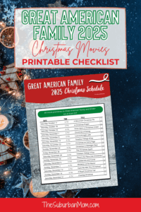 Great American Family Christmas Movie 2025 Schedule Checklist - Free Printable