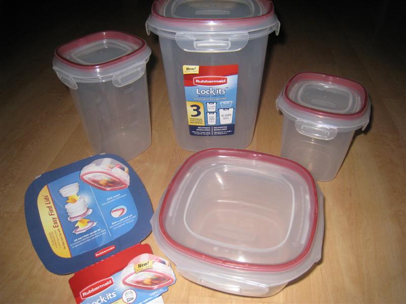 Rubbermaid Lock-its Easy Find Lids - 7 Cups, Plastic Containers