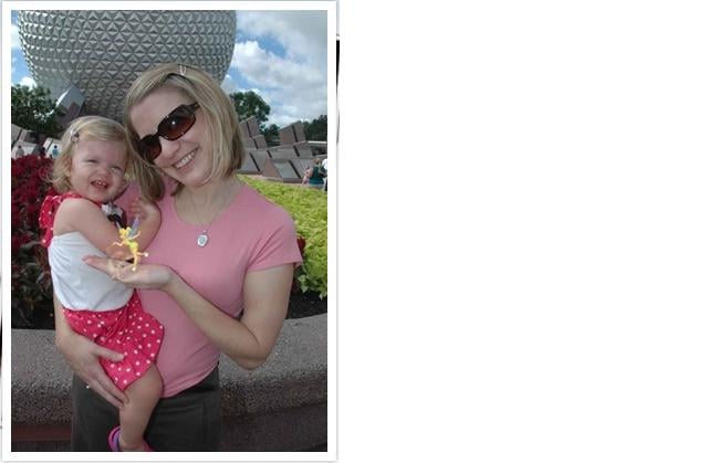 Kendal and I at EPCOT with Tinkerbell